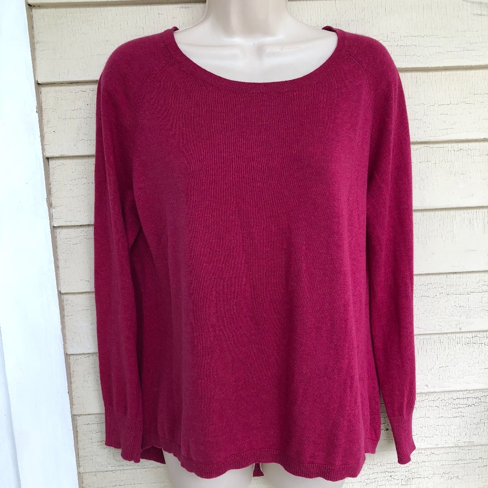 PROJECT J raspberry sweater/100%cotton